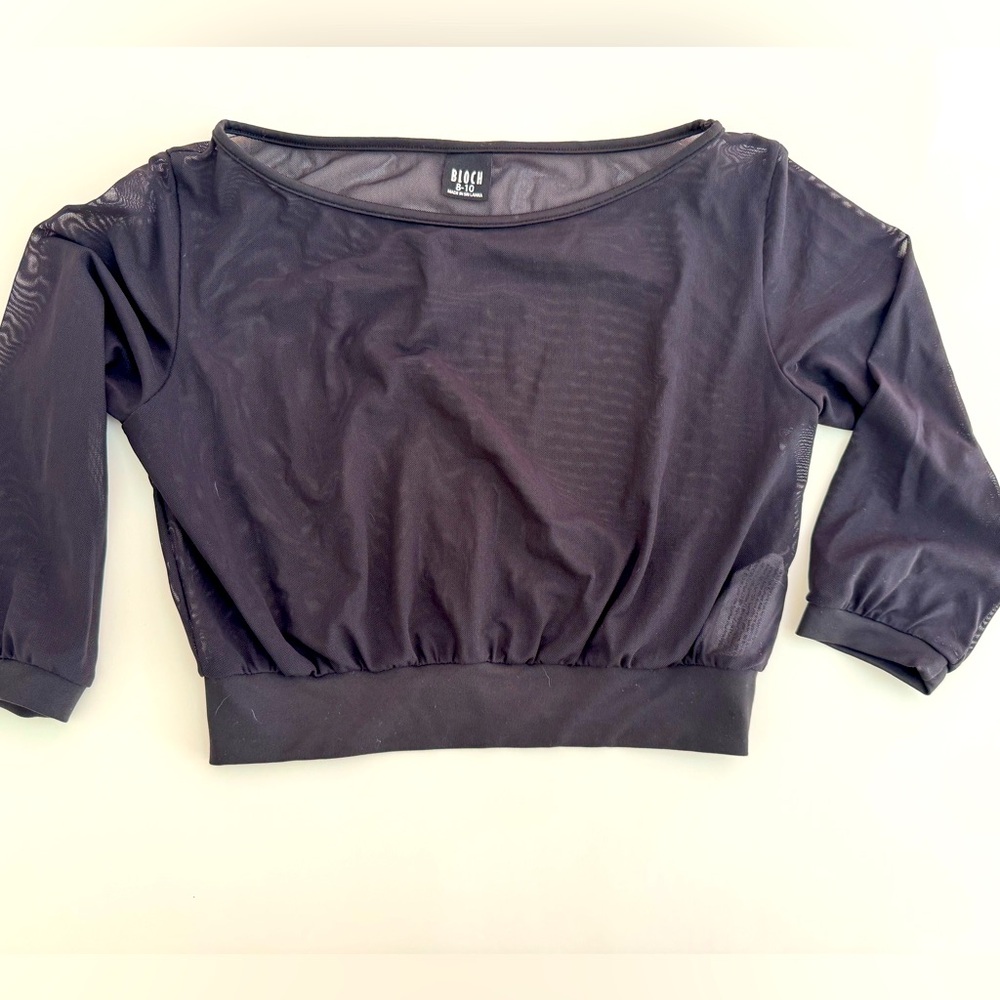 Bloch Sheer cropped top size 8-10